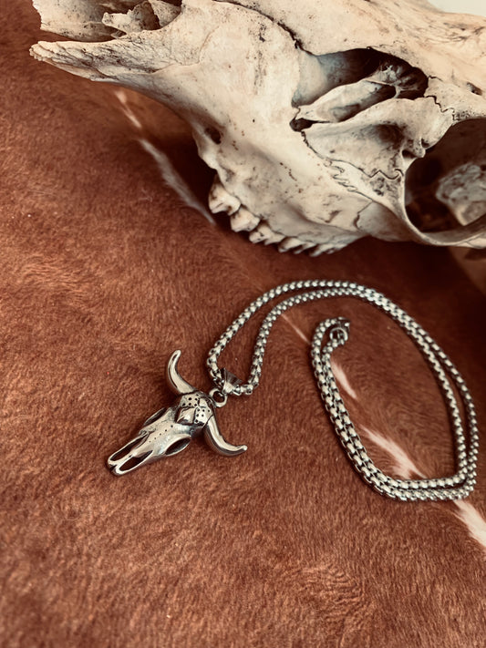 Rodeo Life Skull Necklace